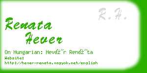 renata hever business card